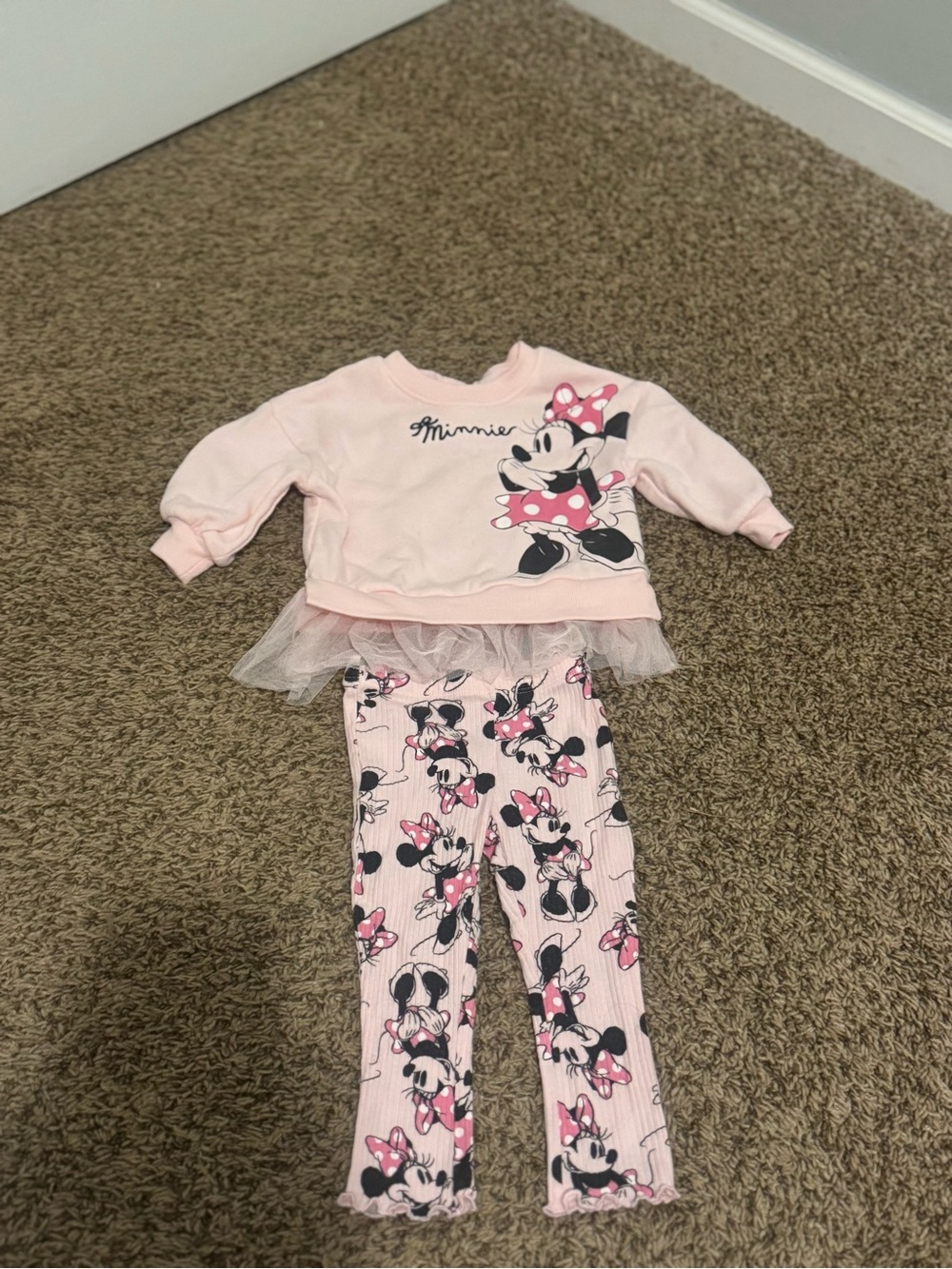 Disney Pink Minnie Mouse Matching Set